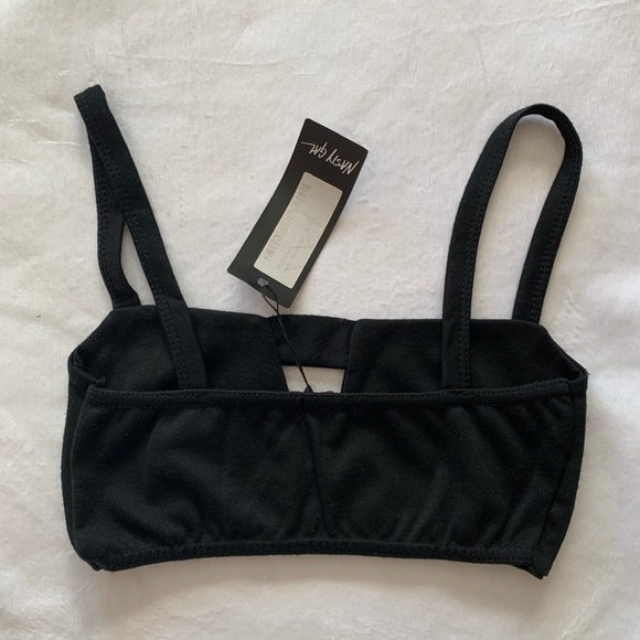 Nasty Gal Black Square Neck Bralette - Picture 3 of 7